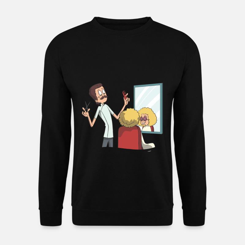 Friseur Haare Schneiden, Kämmen, Legen - Unisex Pullover - Schwarz