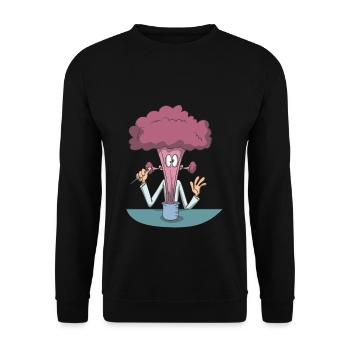Chimiste explosion chimiste - Sweat-shirt Unisexe - noir - Devant - Alina (178cm) & Michal (187cm)