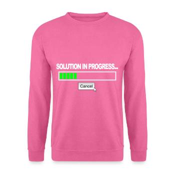 Solution in progress - Unisex Sweatshirt - pink - Front