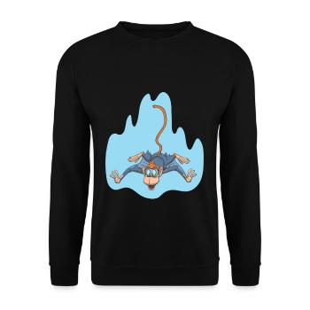 Wingsuit Voler singe - Sweat-shirt Unisexe - noir - Devant - Alina (178cm) & Michal (187cm)