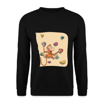 Blocage de singe - Sweat-shirt Unisexe - noir - Devant - Alina (178cm) & Michal (187cm)