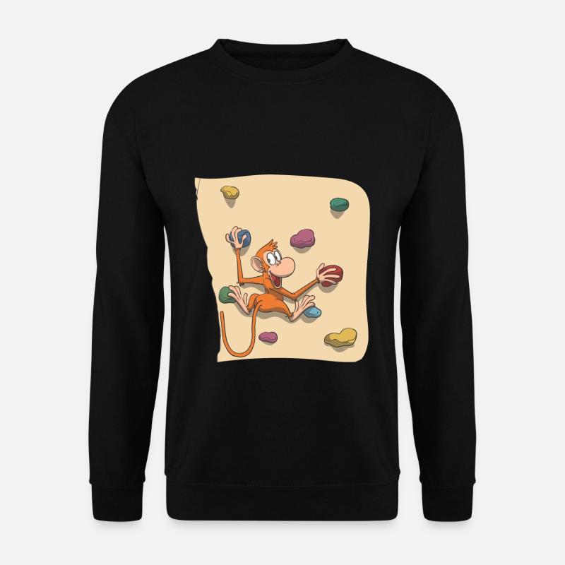 Monkey bouldering - Unisex Sweatshirt - black