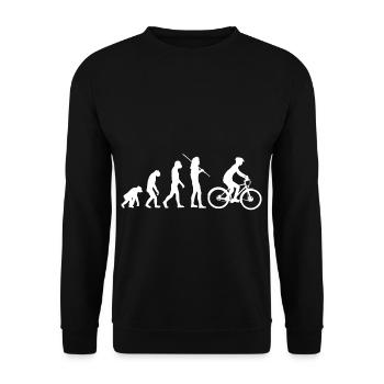 Evolution - Fahrrad - Unisex Pullover - Schwarz - Vorne - Alina (178cm) & Michal (187cm)