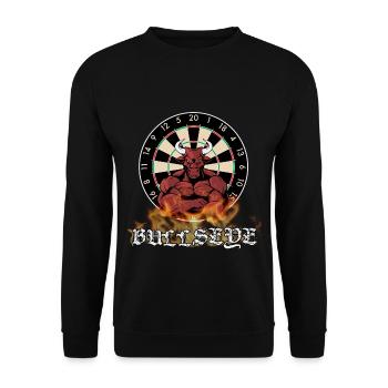 Darts bullseye - Unisex Sweatshirt - black - Front - Alina (178cm) & Michal (187cm)