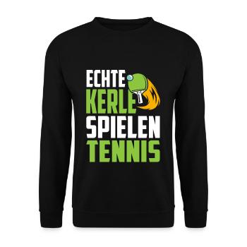Tischtennis - Unisex Pullover - Schwarz - Vorne - Alina (178cm) & Michal (187cm)