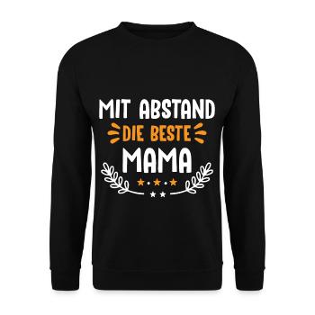 beste Mama - Unisex Pullover - Schwarz - Vorne - Alina (178cm) & Michal (187cm)