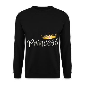 Princess - princess - Unisex Sweatshirt - black - Front - Alina (178cm) & Michal (187cm)