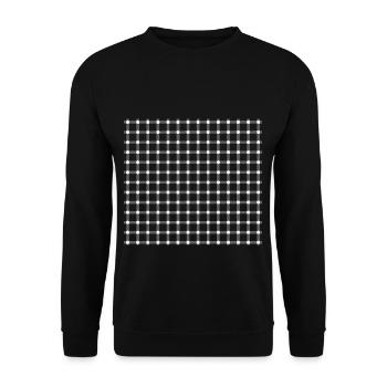 OPTISCHE TÄUSCHUNG - Unisex Pullover - Schwarz - Vorne - Alina (178cm) & Michal (187cm)