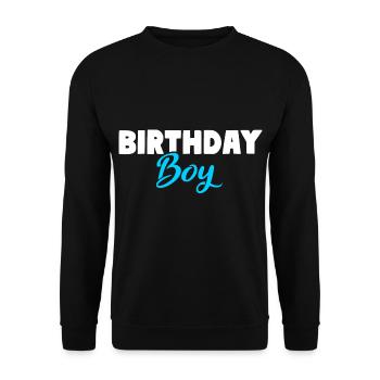 Birthday Boy Jungen Geburtstag - Unisex Pullover - Schwarz - Vorne - Alina (178cm) & Michal (187cm)