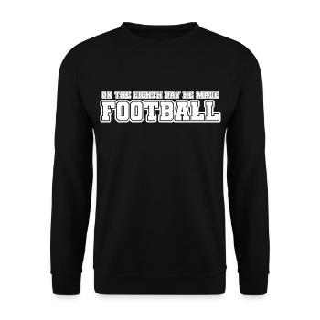 On the eighth day he made American Football - Unisex Sweatshirt - black - Front - Alina (178cm) & Michal (187cm)