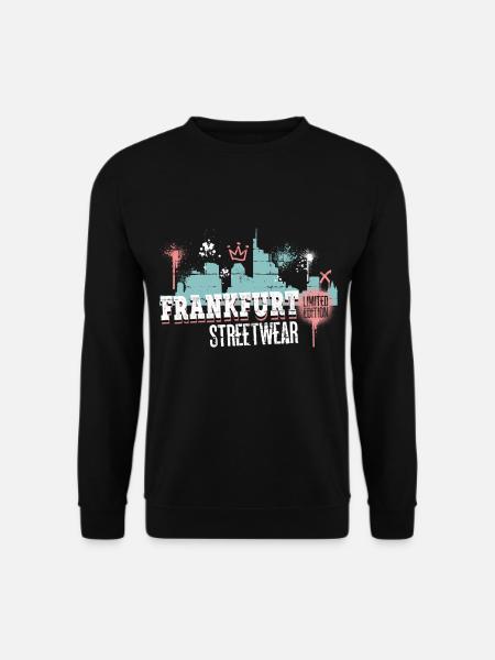 Frankfurt Skyline City Germany Graffiti - Unisex Sweatshirt - black