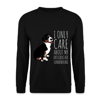 Entlebucher Sennenhund Dog Hund dog owner animal - Unisex Sweatshirt - black - Front - Alina (178cm) & Michal (187cm)