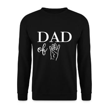 Papa de quatre père - Sweat-shirt Unisexe - noir - Devant - Alina (178cm) & Michal (187cm)