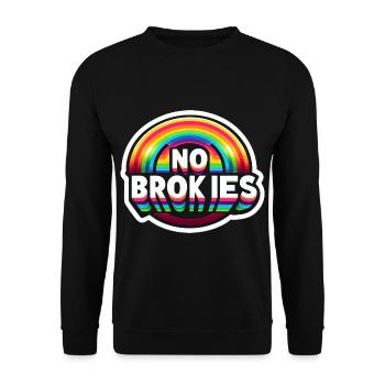 No Brokies 6 - Unisex Pullover - Schwarz - Vorne - Alina (178cm) & Michal (187cm)