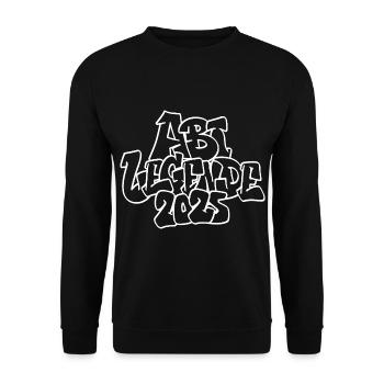 Abitur Legende 2025 Abschluß Geschenk Abiturient - Unisex Pullover - Schwarz - Vorne - Alina (178cm) & Michal (187cm)