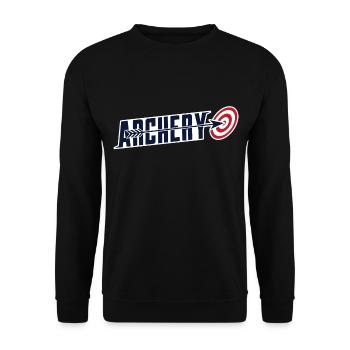 tir à l'arc - Sweat-shirt Unisexe - noir - Devant - Alina (178cm) & Michal (187cm)