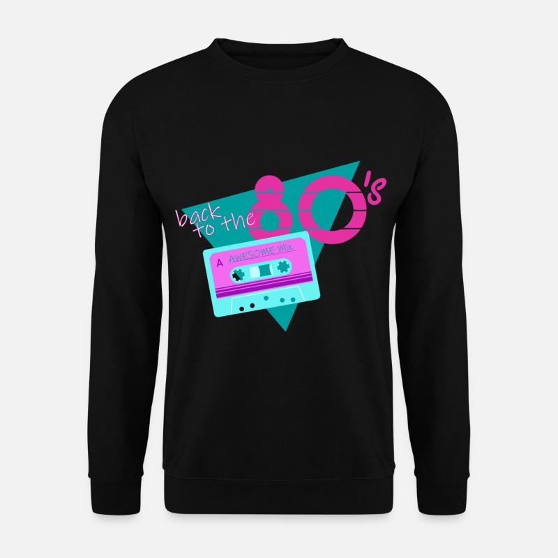 back to the 80s Kassette retro - Unisex Pullover - Schwarz