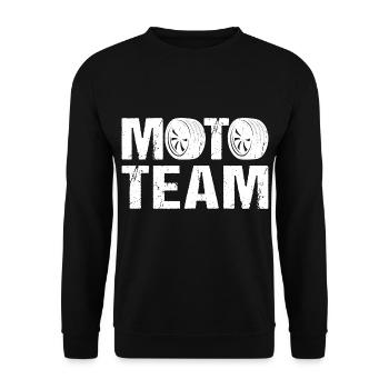 Moto Team Motorcycle Motorsport - Sweat-shirt Unisexe - noir - Devant - Alina (178cm) & Michal (187cm)