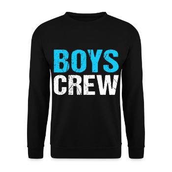BOYS CREW Team Boys - Unisex Pullover - Schwarz - Vorne - Alina (178cm) & Michal (187cm)