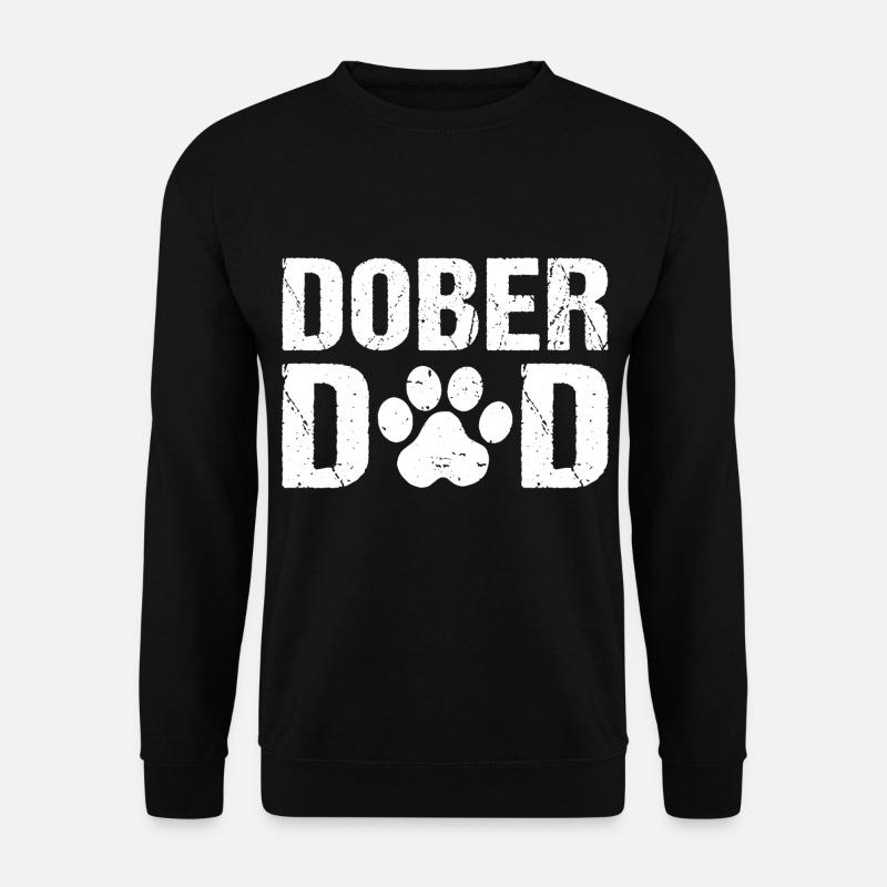 Dober Dad Dobermann Hunde - Unisex Pullover - Schwarz