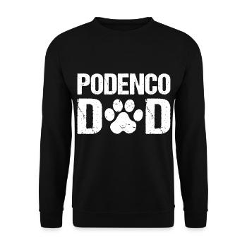 Podenco Papa Podenco Chiens - Sweat-shirt Unisexe - noir - Devant - Alina (178cm) & Michal (187cm)