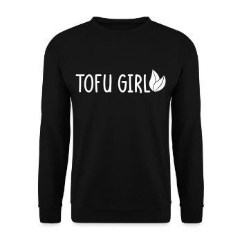 Tofu Girl - Unisex Sweatshirt - black - Front - Alina (178cm) & Michal (187cm)