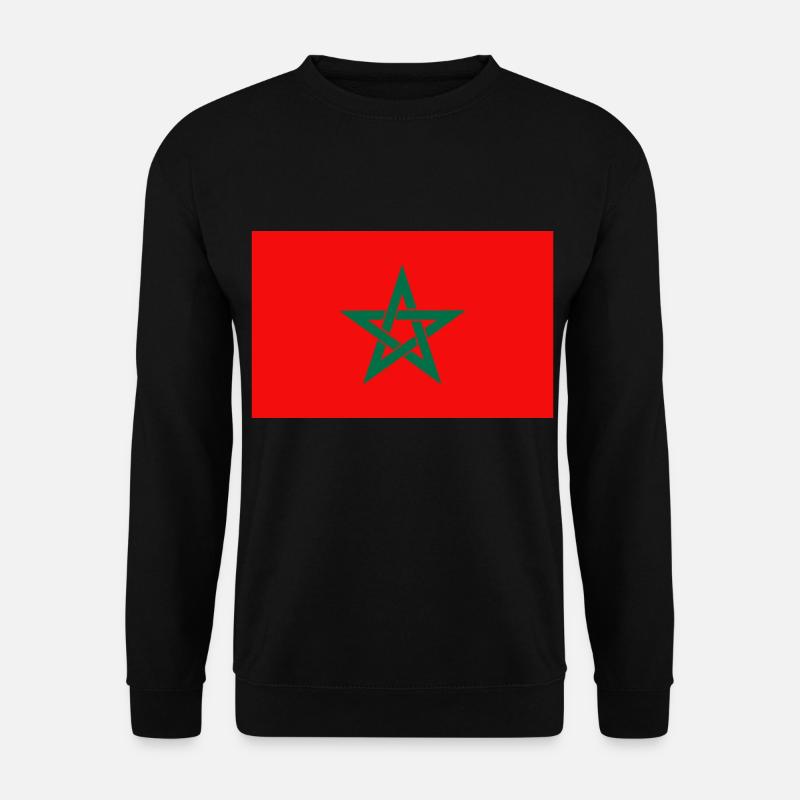 Moroccan flag - Unisex Sweatshirt - black