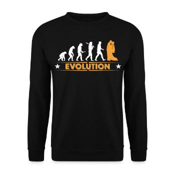 Wedding - evolution - Unisex Sweatshirt - black - Front - Alina (178cm) & Michal (187cm)