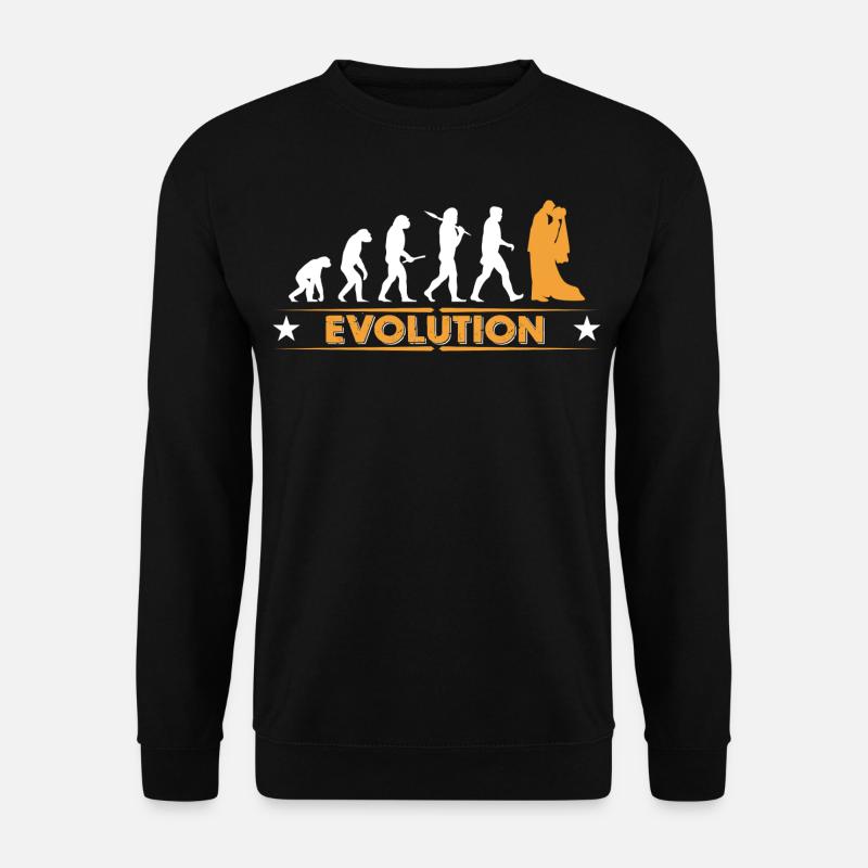 Wedding - evolution - Unisex Sweatshirt - black
