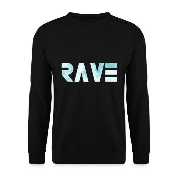 RAVE - Sweat-shirt Unisexe - noir - Devant - Alina (178cm) & Michal (187cm)
