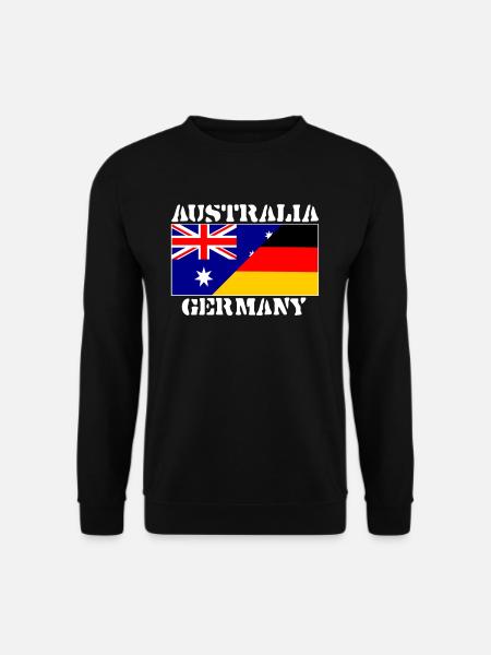 Australia Deutschland,Germany friendship,Flagge - Unisex Pullover - Schwarz