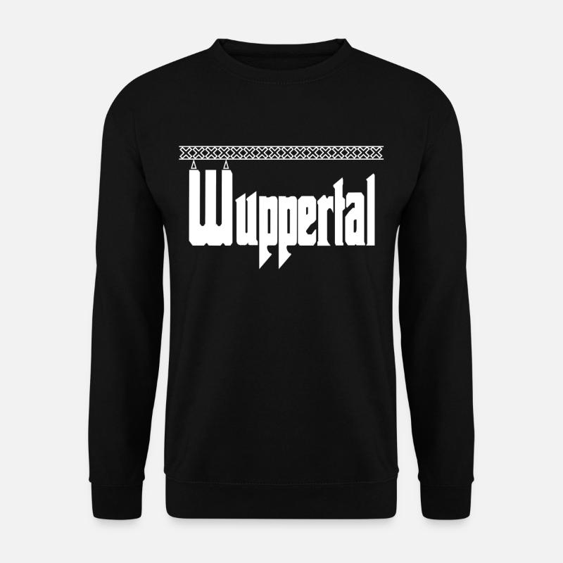 Wuppertal Schwebebahn,Shirt Wuppertaler Stadt - Unisex Pullover - Schwarz