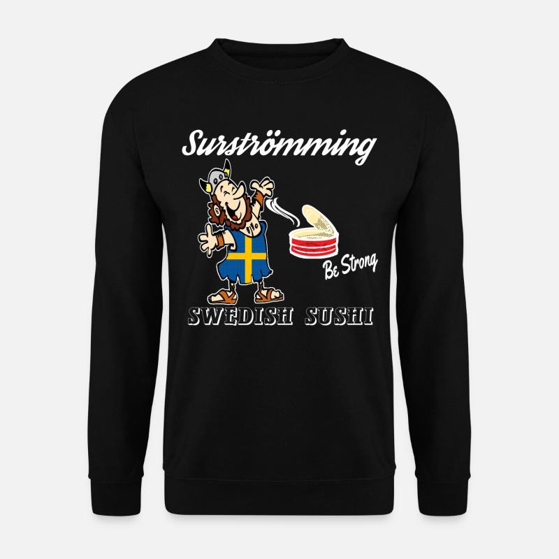 Surströmming,Schweden Challenge,Stinkefisch Shirt - Unisex Pullover - Schwarz