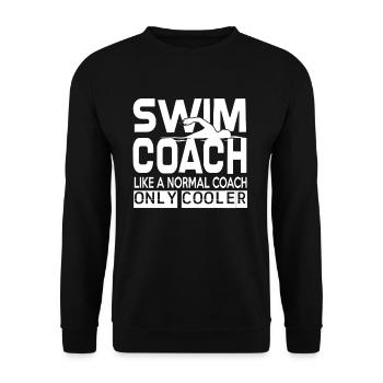 Maillot de bain cadeau de plongée pour entraîneur de sport - Sweat-shirt Unisexe - noir - Devant - Alina (178cm) & Michal (187cm)