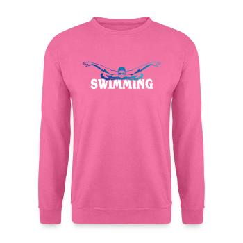 Swimming Shirt Swimming Tires Pool Water Geschen - Unisex Sweatshirt - pink - Front