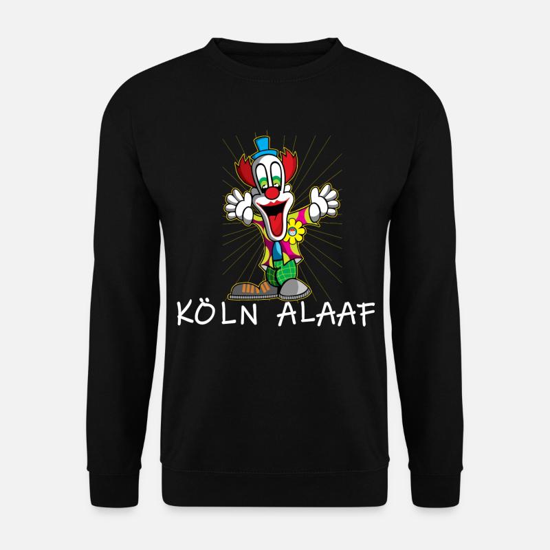 Clown Köln Alaaf,Karneval Fastnacht,Kostüm Shirt - Unisex Pullover - Schwarz