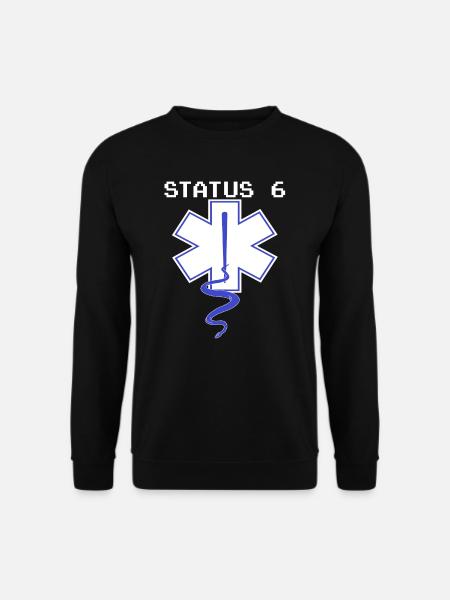 Status 6,Rettungsdienst,RTW NEF Notfallsani Shirt - Unisex Pullover - Schwarz
