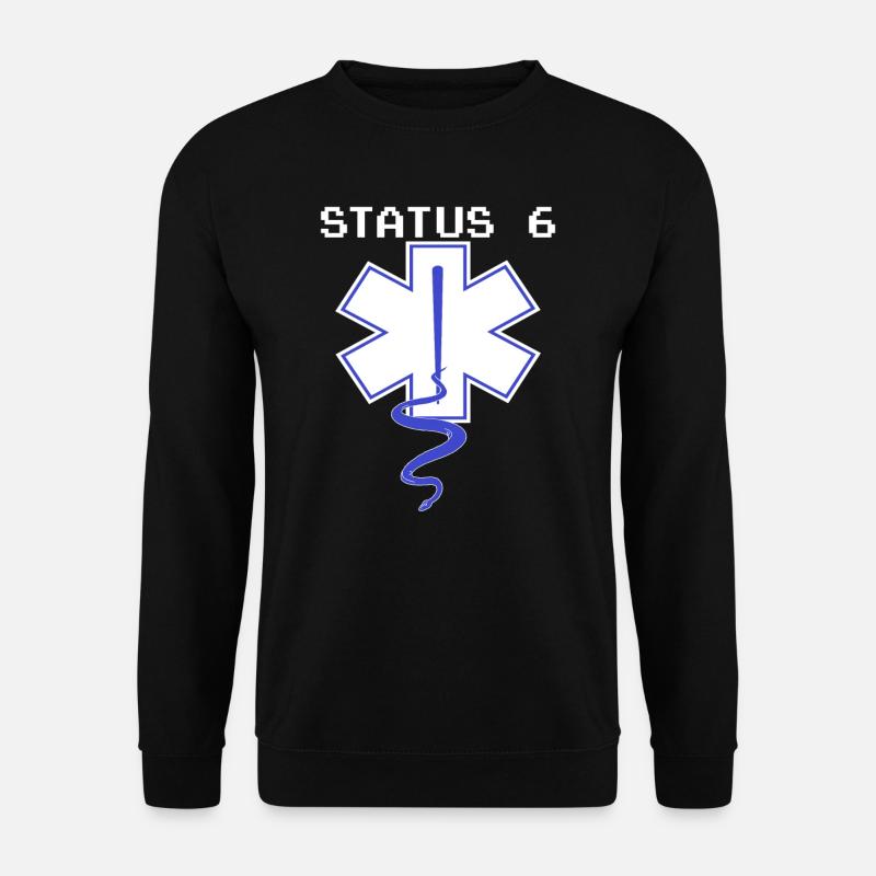 Status 6,Rettungsdienst,RTW NEF Notfallsani Shirt - Unisex Pullover - Schwarz