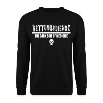 Rettungsdienst,die dunkle Seite der Medizin,Shirt - Unisex Pullover - Schwarz - Vorne - Alina (178cm) & Michal (187cm)