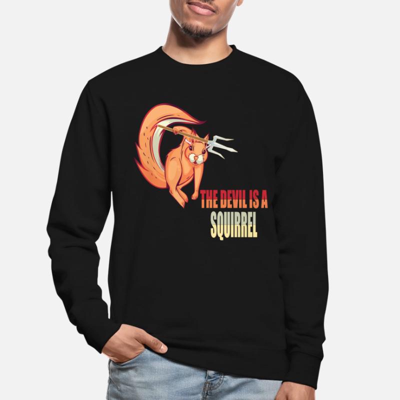 The devil is a squirrel, Devil Squirrel Unisex Sweatshirt