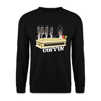 Coffin Dance,Coffin dance,Africa Funeral Song Shirt - Unisex Sweatshirt - black - Front - Alina (178cm) & Michal (187cm)