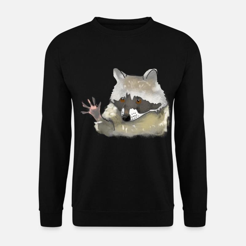 Raton laveur - Sweat-shirt Unisexe - noir