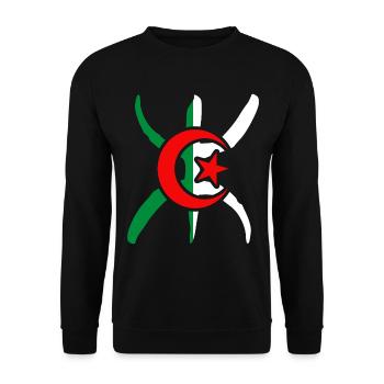Algerien Berber - Unisex Pullover - Schwarz - Vorne - Alina (178cm) & Michal (187cm)