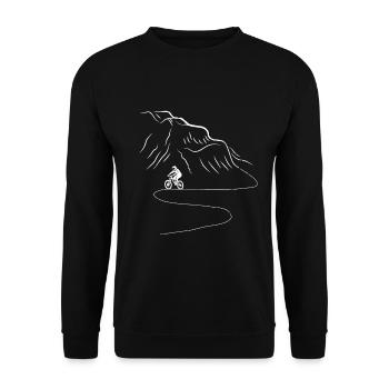 VTT Downhill VTT Cycliste - Sweat-shirt Unisexe - noir - Devant - Alina (178cm) & Michal (187cm)