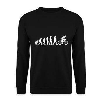 Evolution vélo - Sweat-shirt Unisexe - noir - Devant - Alina (178cm) & Michal (187cm)