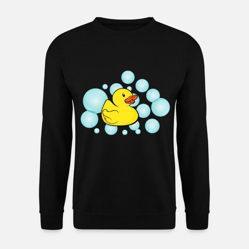 Badeente Enten Qietscheente Badewanne Geschenk - Unisex Pullover - Schwarz