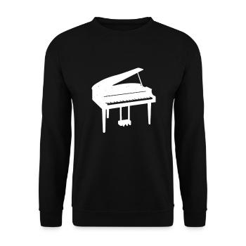 Piano Keyboard Pianists Piano Piano Piano Piano Pianist - Unisex Sweatshirt - black - Front - Alina (178cm) & Michal (187cm)
