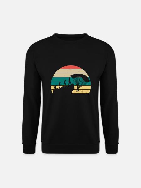 Gleitschirm Gleitschirmfliegen Paragliding - Unisex Sweatshirt - black