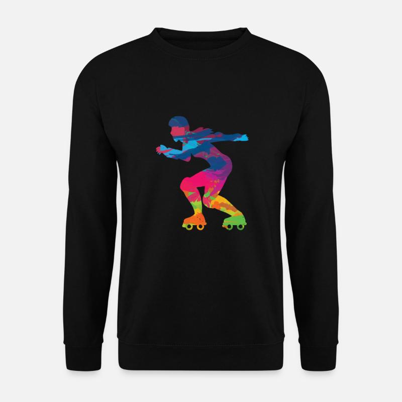 Patins en ligne patinage roller roller - Sweat-shirt Unisexe - noir