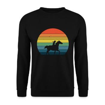 Must ride - Unisex Sweatshirt - black - Front - Alina (178cm) & Michal (187cm)
